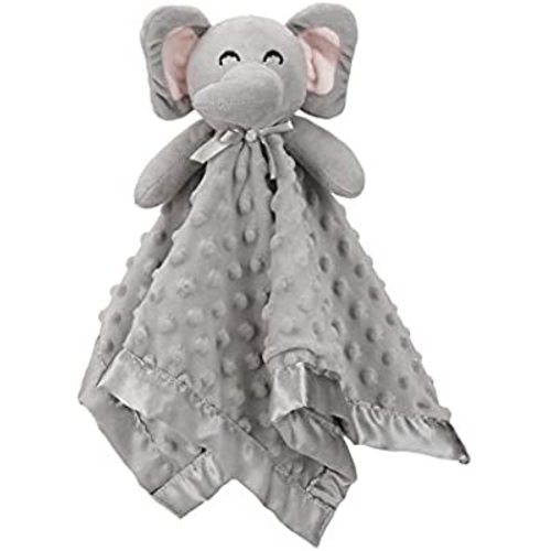 Pro Goleem Elephant Security Blanket Soft Baby Lovey Unisex Lovie Baby Gifts for Newborn Boys and Girls Baby Snuggle Toy Baby Elephant Stuffed Animal Grey 16 Inch