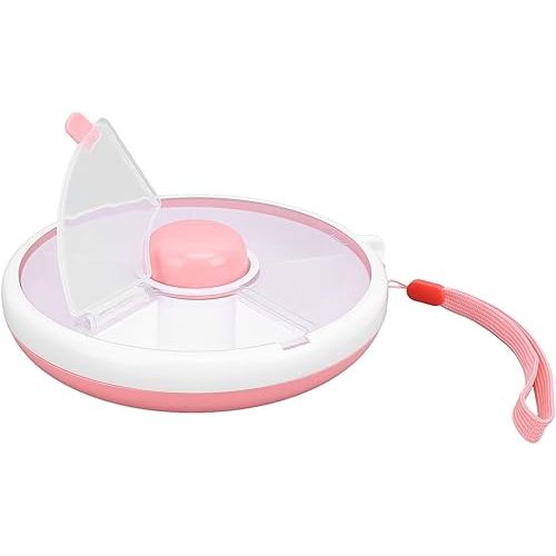 Snack Spinner, 360° Rotating ABS Snack Container Round For Toddlers with Colorful Appearance for Snacks and Dried Fruits
