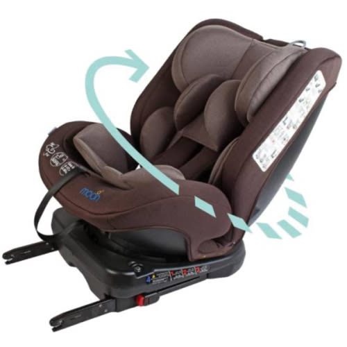 Moon Rover Car Seat Baby Travel Gear Group 0-1-2-3 360 Degree Baby Carrier Car Seat w/Isofix 0-12yr Baby Safety Products Rear & Forward Convertible Ca