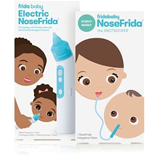 Baby Nasal Aspirator NoseFrida and Electric NoseFrida Bundle by Frida Baby