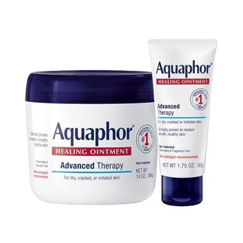 Aquaphor Healing Ointment - Variety Pack, Moisturizing Skin Protectant For Dry Cracked Hands, Heels and Elbows - 14 oz. jar + 1.75 oz. tube - 14 Ounce jar + 1.75 Ounce tube