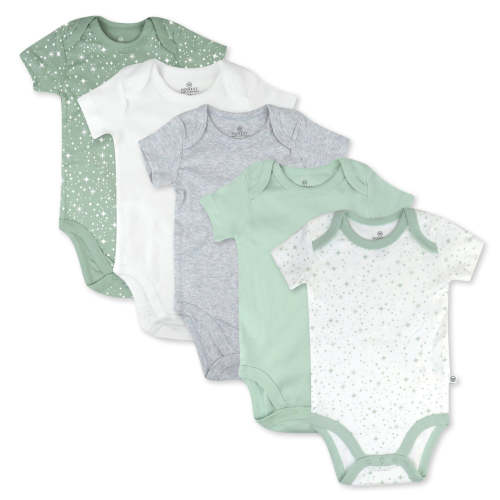 5-Pack Organic Cotton Short Sleeve Bodysuits | Honest Baby Clothing (3-6M)