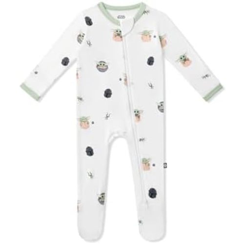 KYTE BABY Unisex Zipper Closure Footies, Rayon Made From Bamboo, 0-24 Months
