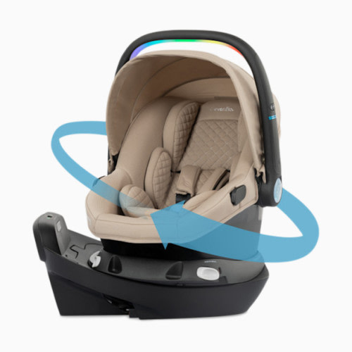 Revolve180 LiteMax NXT Rotational Infant Car Seat with SensorySoothe - Topaz