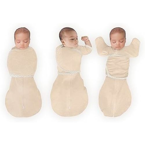 SwaddleDesigns 6-Way Omni Swaddle Sack Arms Up Swaddle for Newborn, More Options to Calm Startle Reflex, Improves Sleep