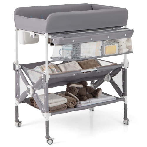 BABY JOY Portable Baby Changing Table, Foldable Waterproof Diaper Chan – costzon