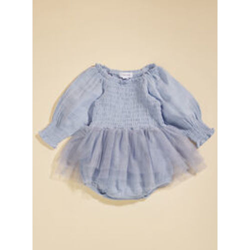 Tyla Smocked Tutu Bubble in Blue | Tullabee