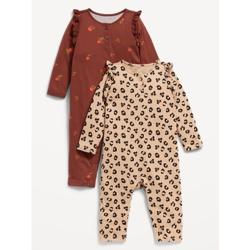 Printed Ruffle-Trim Jumpsuit 2-Pack for Baby