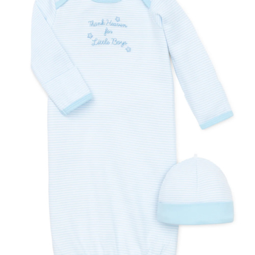 Thank Heaven for Little Boys Sleeper Gown And Hat