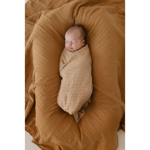 Muslin Swaddle | Golden Gingham