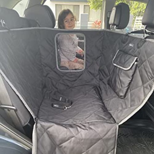 Furdelity™ Dog Car Seat Cover for Back Seat Half Dog Seat Cover Dog Car Hammock Pet Car Seat Cover Dog Car Seats for Small Dogs Medium Large Dog Car Seat Scratchproof Waterproof Durable Non-Slip Safe