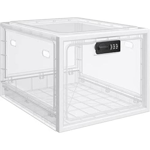 Amazon.com: BUG HULL Large Capicity Lockable Medicine Box for Home, Refrigerator Locked Storage Bin for Snack/Food, Personal Items Locking Container for Phone, Tablet or IPad : Office Products