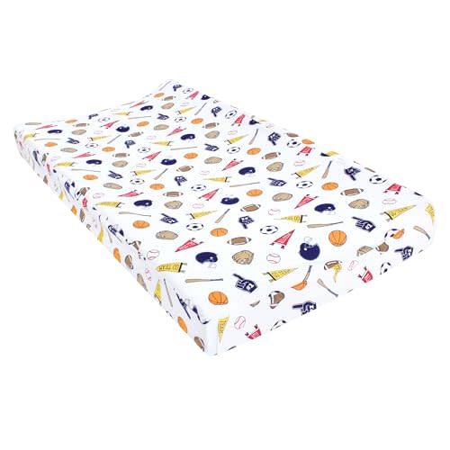 Hudson Baby Unisex Baby Changing Pad Cover, Sports Fan, One Size
