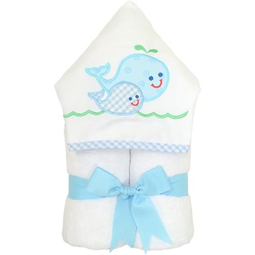 Boutique Everykid Hooded Towel (Blue - Whale Waves)