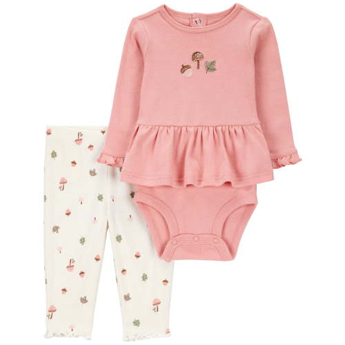 Carter's Child of Mine Baby Girl Outfit Set, 2-Piece, Sizes 0/3-24 Months