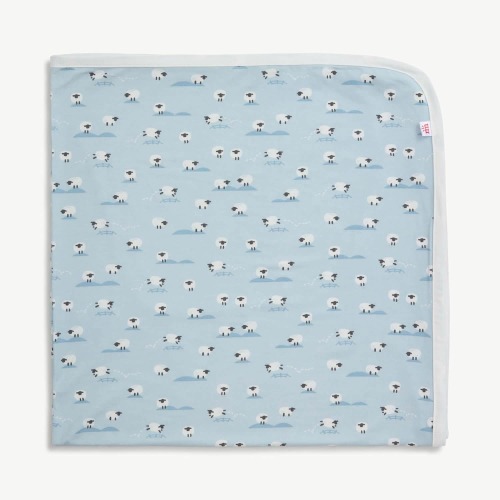 blue baa baa baby modal soothing swaddle blanket – Magnetic Me