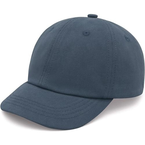 Baby Baseball Cap Toddler Baseball Hat Baby Hat Toddler Hats for Boys Girls Cotton Infant Baseball Cap Kids Sun Hat - 6-24 Months - Navy