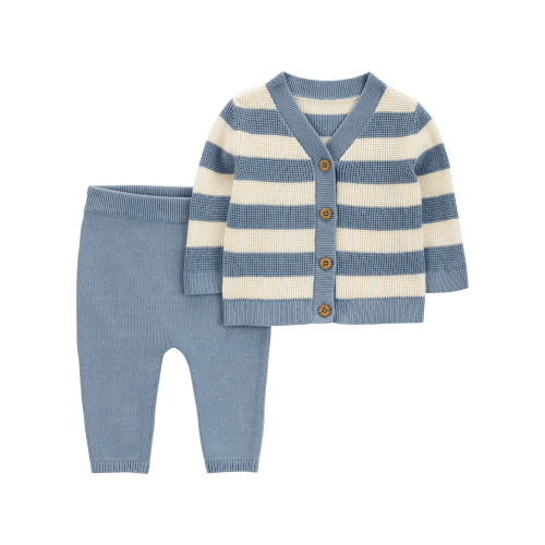 Baby 2-Piece Striped Cardigan & Jogger Set - Carter's | Carter's