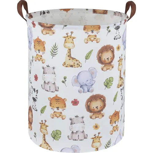 Kids Laundry Hamper,Baby Laundry Basket Animal Storage Baskets for Kids Room Decor,Nursery Hamper,Bedroom,Toy Organizer,(Cute Animal)