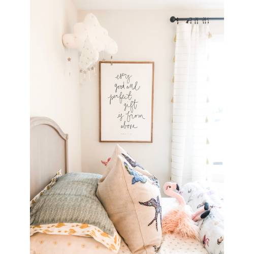 Every Good And Perfect Gift Is From Above James 1:7 Framed Wood Sign