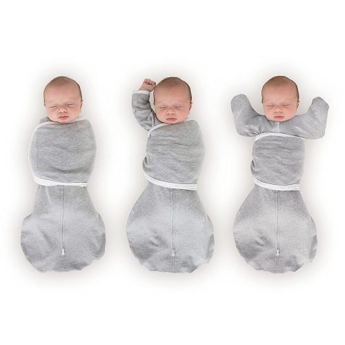 SwaddleDesigns 6-Way Omni Swaddle Sack Arms Up Swaddle for Newborn, More Options to Calm Startle Reflex, Improves Sleep, Easy Transition Baby Sleep Sack,