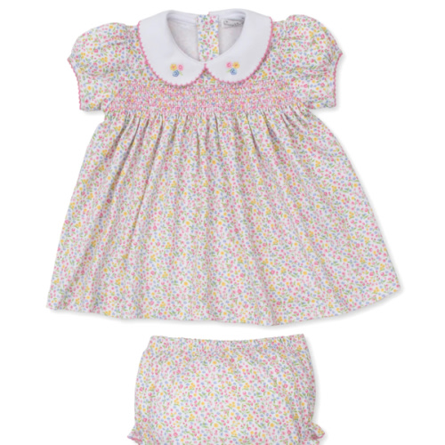 Garden Trellis Floral Smocked Dress Set