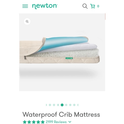 Waterproof Crib Mattress - Standard / White