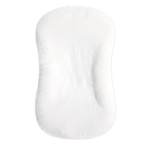 Hooyax Muslin Baby Lounger Cover Soft Organic Cotton Slipcover Fits Newborn Lounger for Baby Boys and Girls (White)