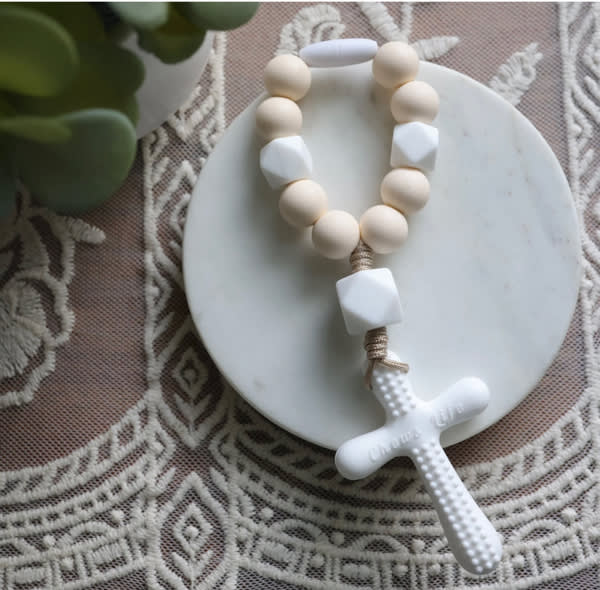 Silicone Decade Rosary Teether | Psalm | Chews Life