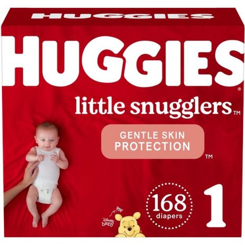 Huggies Little Snugglers Baby Diapers – (Select Size and Count)