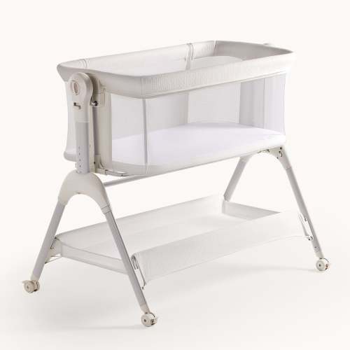 HARPPA Cuddly Sway | 3-in-1 Rocking Baby Bassinet & Bedside Sleeper with Anti-Reflux Mattress for Newborns | Attaches to Bed, Adjustable Height, Tool-Free Setup, Portable Wheels, CPSC Certified, Gentle Rocking Motion | Ideal for Infants