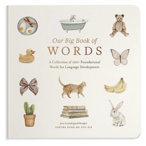 Our Big Book of First Words: A Collection of 100+ Foundational Words for Language Development (Our Little Adventures Series)