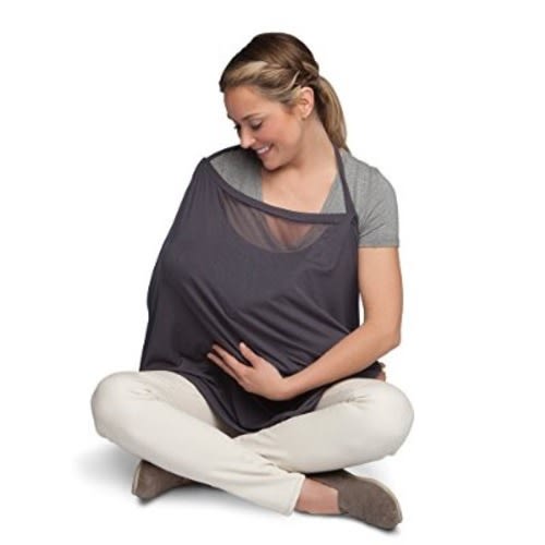 Boppy Infinity Nursing Scarf, Charcoal Gray