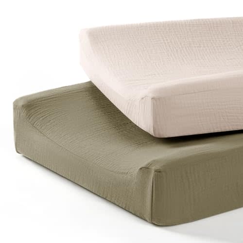 lulumoon Baby Changing Pad Cover: Muslin Diaper Changing Table Pad Cover - Changing Pad Sheets for Girls Boys