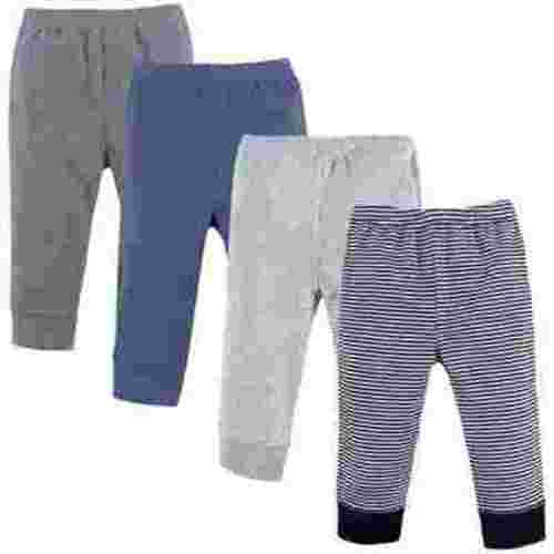 Luvable Friends Baby and Toddler Boy Cotton Pants 4pk, Black Stripe 4-Pack, 12-18 Months