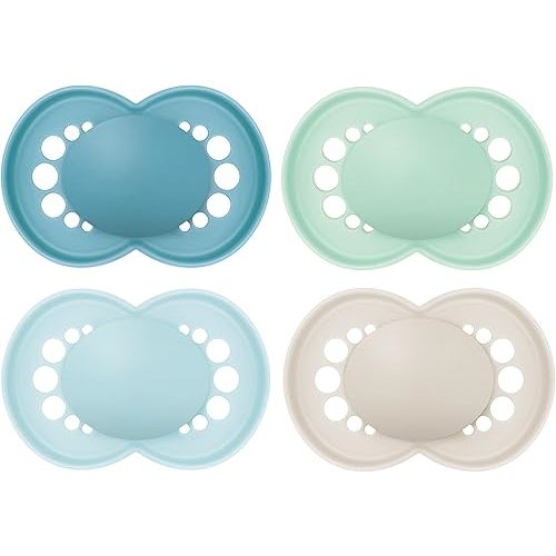 Pacifier, 16+ Months, Matte Collection, Boy 4-Count