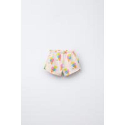 ICE CREAM PRINT SHORTS - Pink | ZARA United States