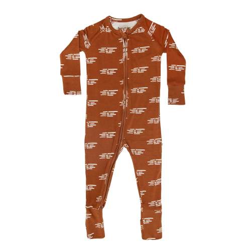 Rust Lines Zip Romper
– Brave Little Ones