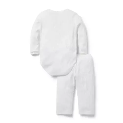 Baby Ribbed Wrap Matching Set