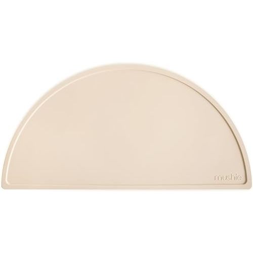 mushie Silicone Placemat for Kids | BPA-Free Non-Slip Design (Shifting Sand)
