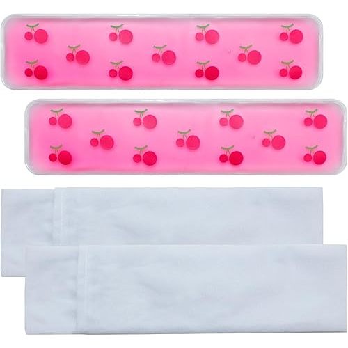 Postpartum perineal ice Pack, Hot and Cold Ice Pack for Women After Pregnancy, Postpartum Ice Pack for Recovery, Affordable & Reusable, 2 Ice Packs and 2 Washable Sleeves. (Pink Flower) (Pink)