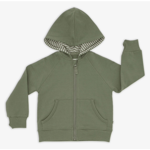 Moss Zip Hoodie- Little Sleepies, 6-12 M