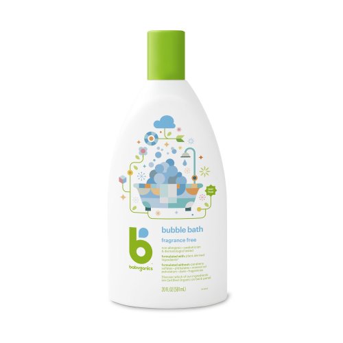 Babyganics Bubble Bath Fragrance Free, 20 fl oz