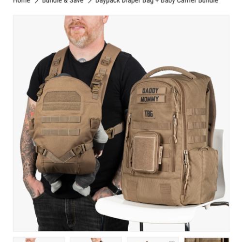 Daypack Diaper Bag & Baby Carrier Bundle - Durable, Versatile Gear – Tactical Baby Gear