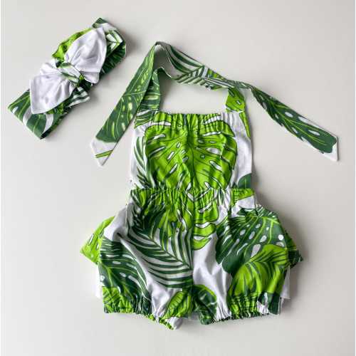 Tropical baby outfit, hawaiian baby, baby tropical outfit, hawaiian baby clothes, monstera leaf baby outfit, monstera bodysuit, baby gift