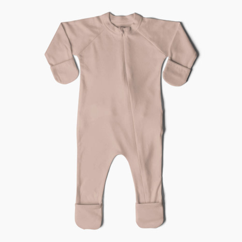 Goumi Kids Grow With You Footie - Loose Fit - Rose, 0-3 M