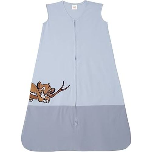 Lambs & Ivy Disney Baby Lion King Simba Blue Appliqued Cotton Wearable Blanket