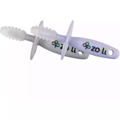 Zoli Chubby Gummy Teethers - Lilac & Ash Grey