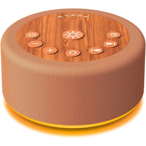 Sleep Sound Machine White Noise Machine with 30 Non Looping Sounds 12 Night light Colors with 5 Timers 36 Adjustable Volume Memory Function Brown Noise Machine for Baby kid Adult & Home Nursery Travel