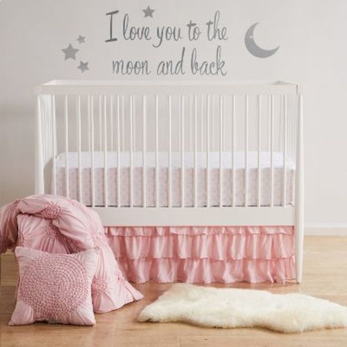 Willow 5-Piece Nursery Crib Bedding Set - Pink - Levtex Baby